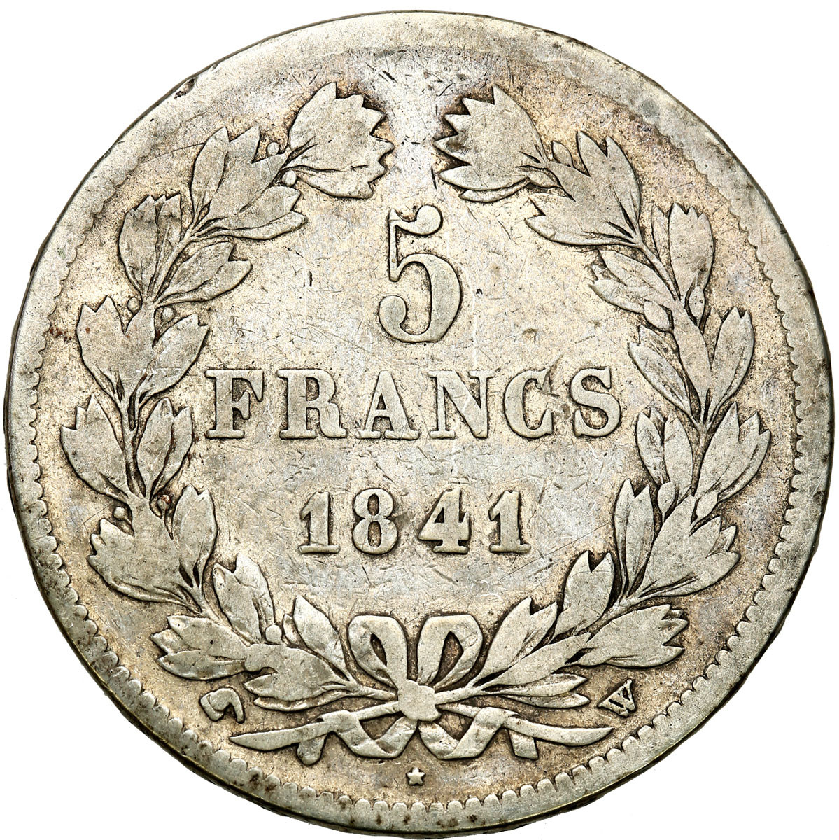 Francja. 5 franków 1841 W, Lille